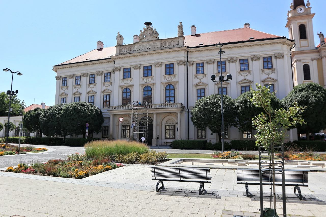 Szombathely - katedrála a biskupský palác